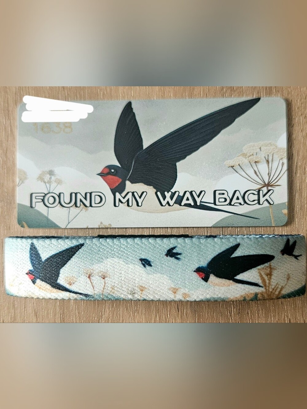 ZOX "FOUND MY WAY BACK" #1638 BIRD IS THE WORD UNREDEEMED COLLECTIBLE WRISTBAND